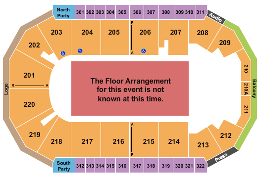 Findlay Toyota Center PBR Seating Chart